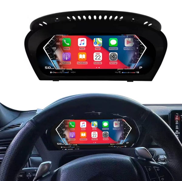 LICZNIK CYFROWY CARPLAY ANDROID AUTO HUD ZEGARY BMW E60 E61 X5 E70 X6 E71