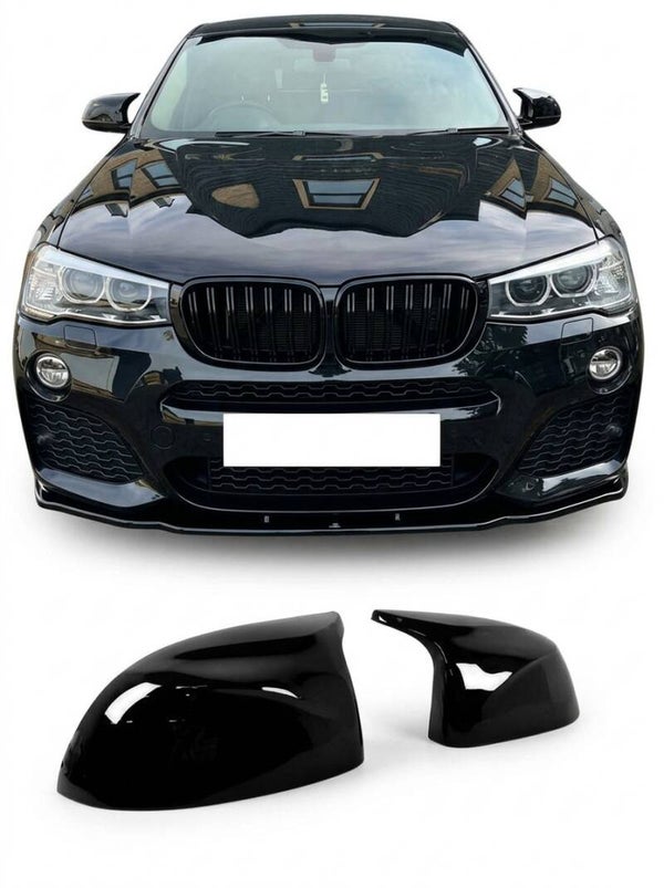 OBUDOWY LUSTEREK BMW F25 F26 F15 F16 14-18 NAKŁADKI NA LUSTERKA CZARNY