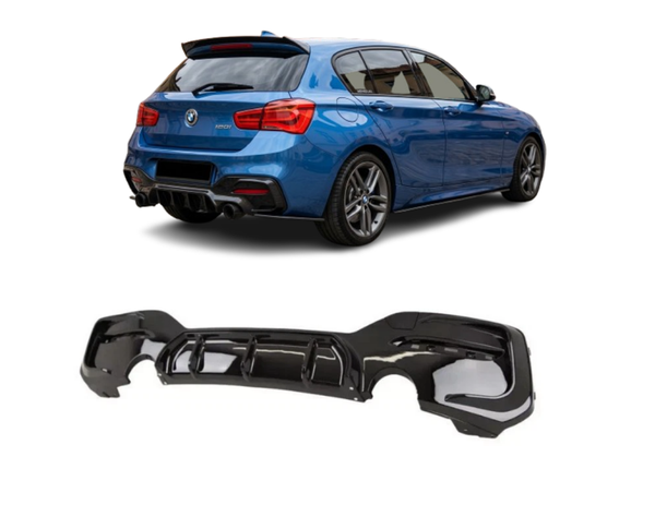 DYFUZOR TYLNEGO ZDERZAKA BMW F20 F21 135 STYL 15-20 M PAKIET CZARNY POŁYSK