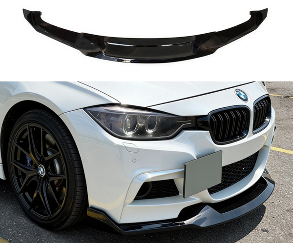 DOKŁADKA ZDERZAKA PRZÓD DLA BMW F30 F31 2012-2018 M PAKIET CZARNY POŁYSK