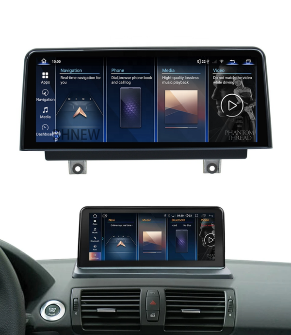 EKRAN RADIO ANDROID14 8GB RAM SNAPDRAGON DO BMW E81 E82 E87 E88 SYSTEM CCC