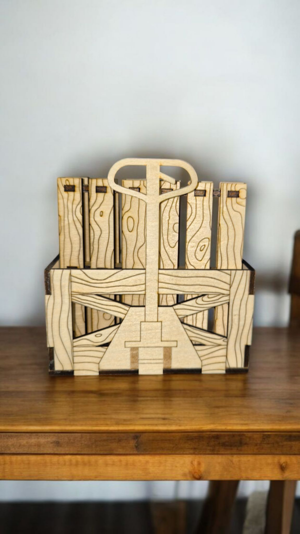 Hubwagen mit Palettenuntersetzer