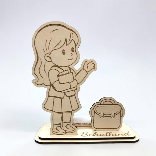 🌟 Geldgeschenk zur Einschulung – Verpackung für kleine Schulanfänger (Mädchen))