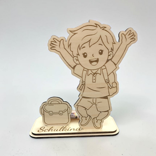 🌟 Geldgeschenk zur Einschulung – Verpackung für kleine Schulanfänger (Jungs)