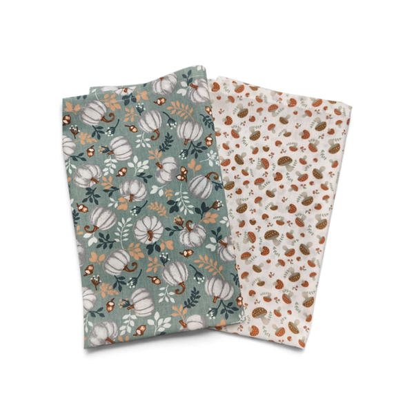 Nici Küchentuch-Set „Herbstwald“ – Pilze & Kürbis (50 x 60 cm)