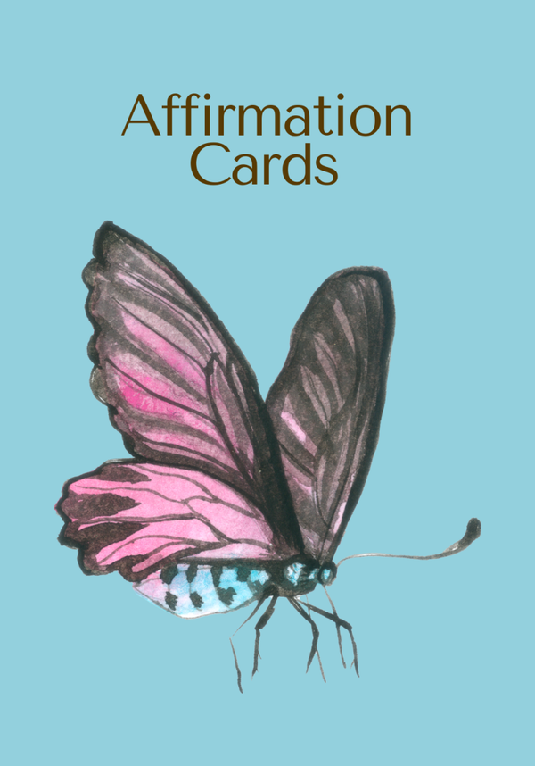 Digital Butterfly Affirmation Cards for Mindset