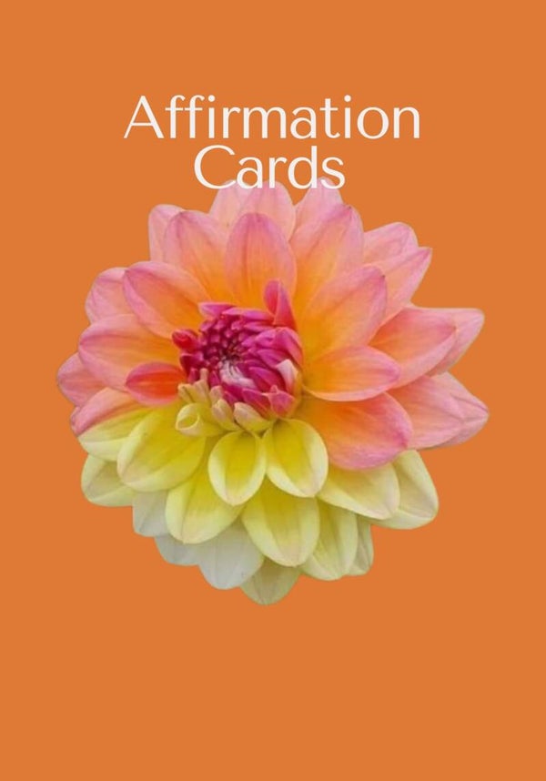 NEW <3 Orange Flower Affirmations Healthy Love