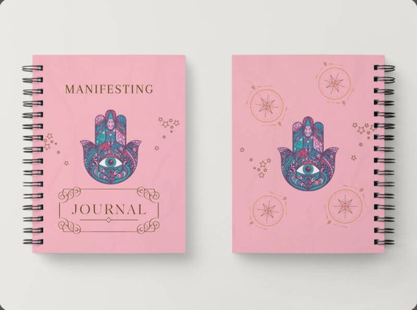 Pink Hamsa Manifesting Journal