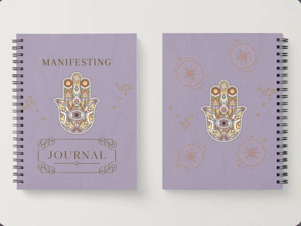 Purple Manifesting Journal Hamsa