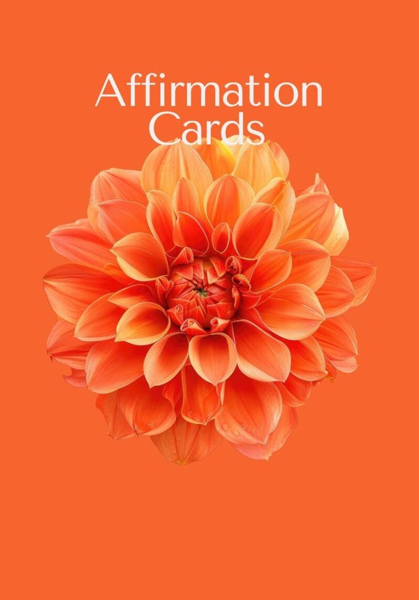 NEW <3 Orange Flower Affirmations Healing Financial Shadows