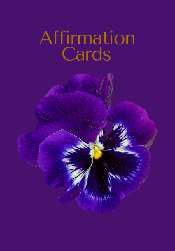 Digital Purple Violet Affirmation Cards for Love