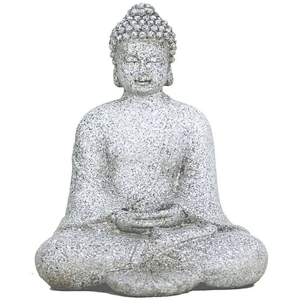 Meditatie Boeddha steengrijs