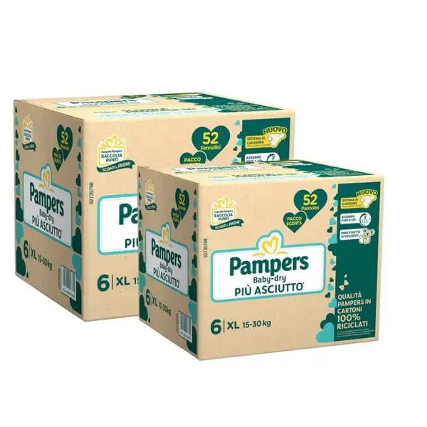 PAMPERS BABY DRY SCORTA 102 PANNOLINI