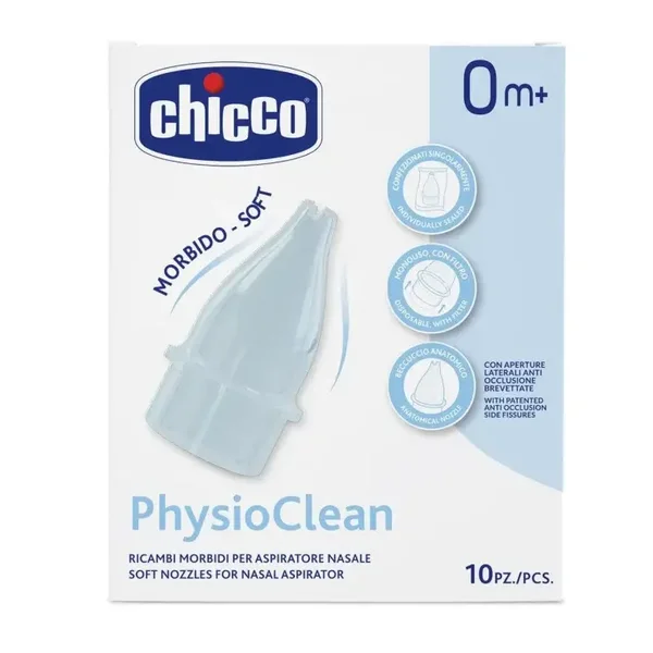 Ricambi Morbidi Per Aspiratore Nasale PhysioClean Chicco® 10 Pezzi