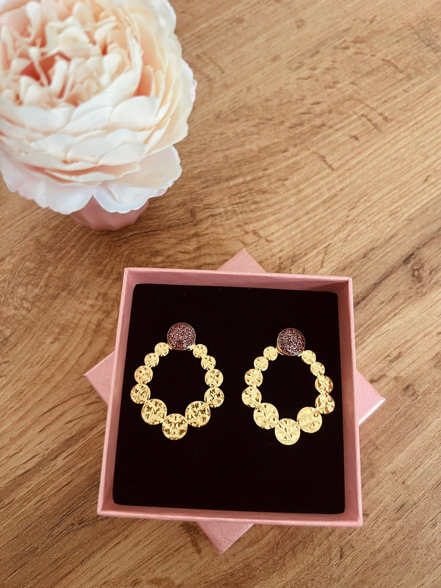 Boucles d'oreilles Alice interchangeable