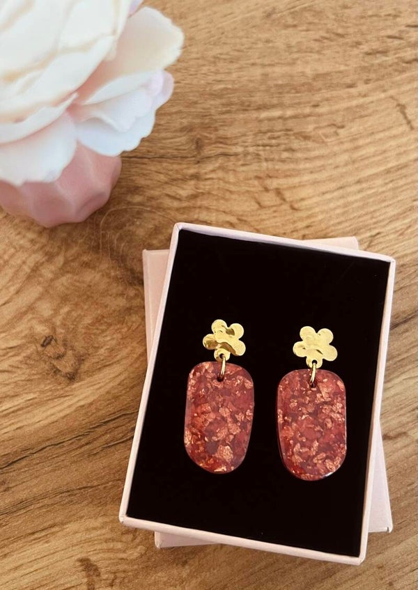 Boucles d'oreilles dorées Manon