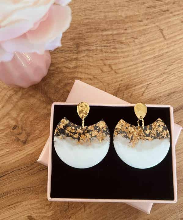 Boucles d'oreilles dorées Anaé