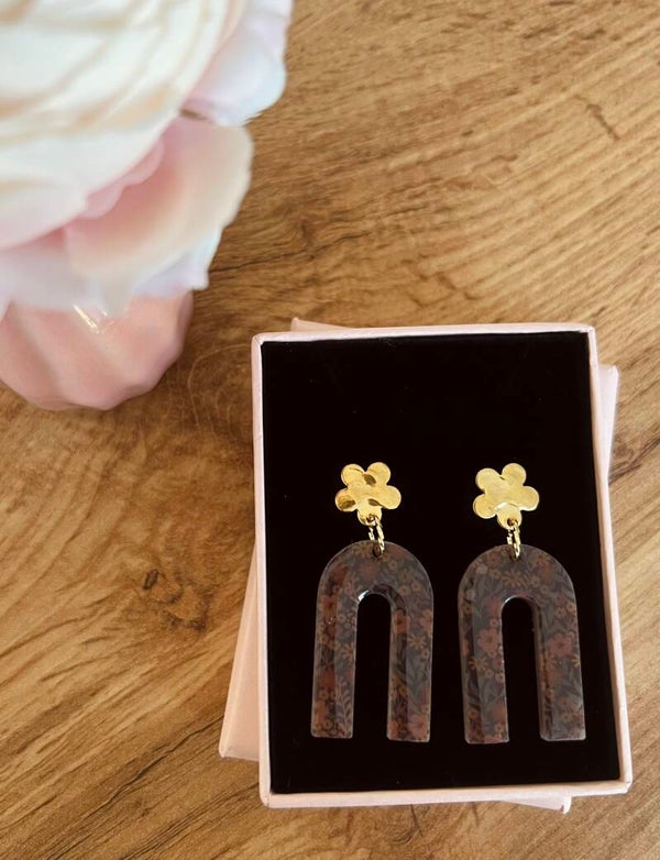 Boucles d'oreilles dorées Sylvie