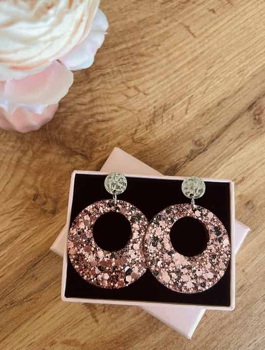 Boucles d'oreilles argentées Mireille