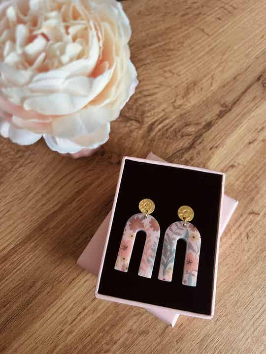 Boucles d'oreilles dorées Clémence