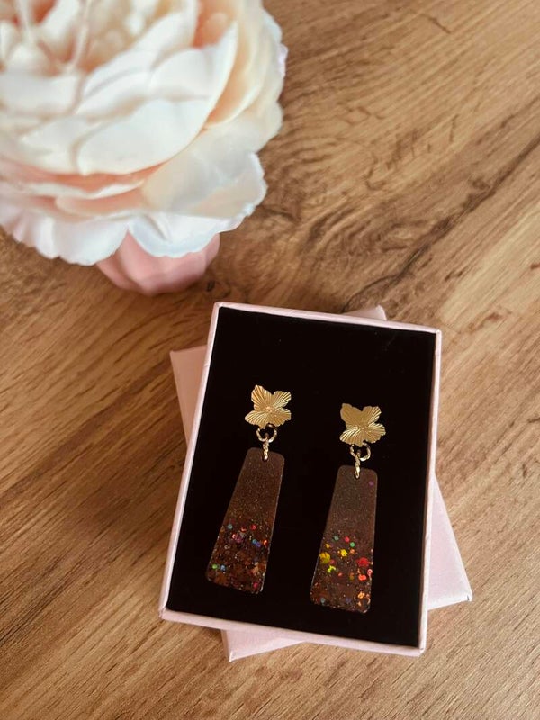 Boucles d'oreilles dorées Nathalie