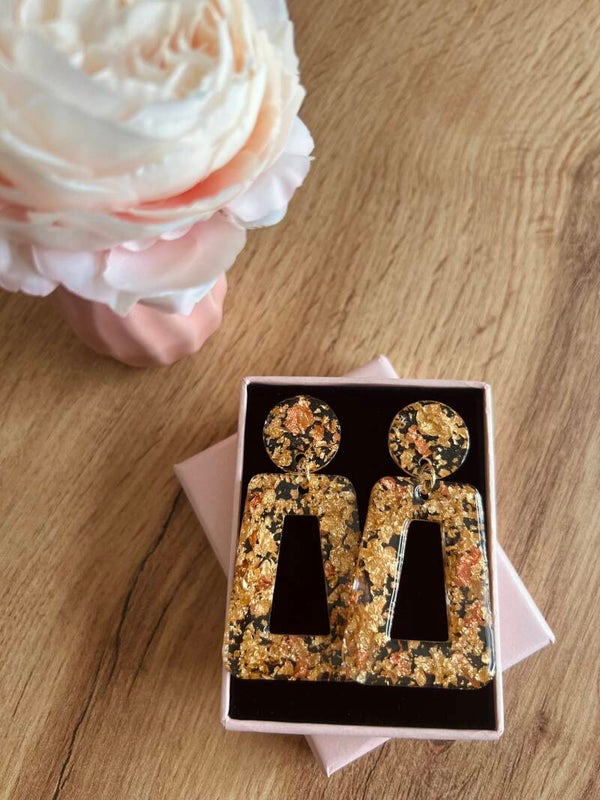 Boucles d'oreilles dorées Célia