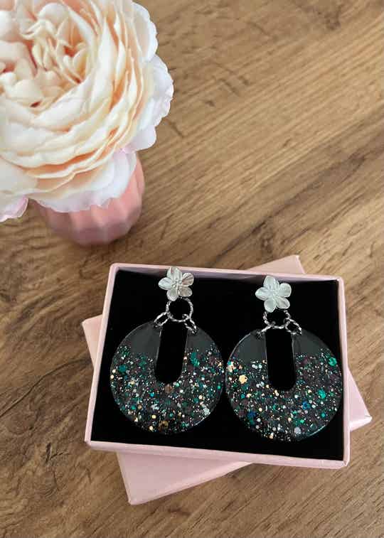 Boucles d'oreilles argentées Tania