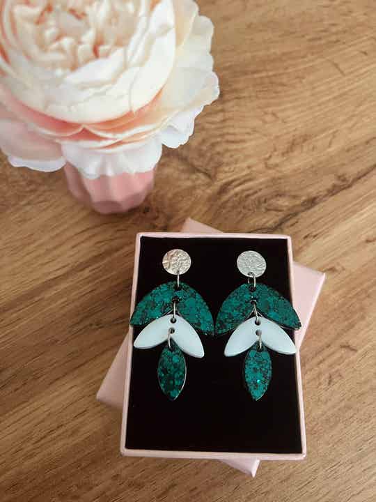 Boucles d'oreilles argentée Caroline