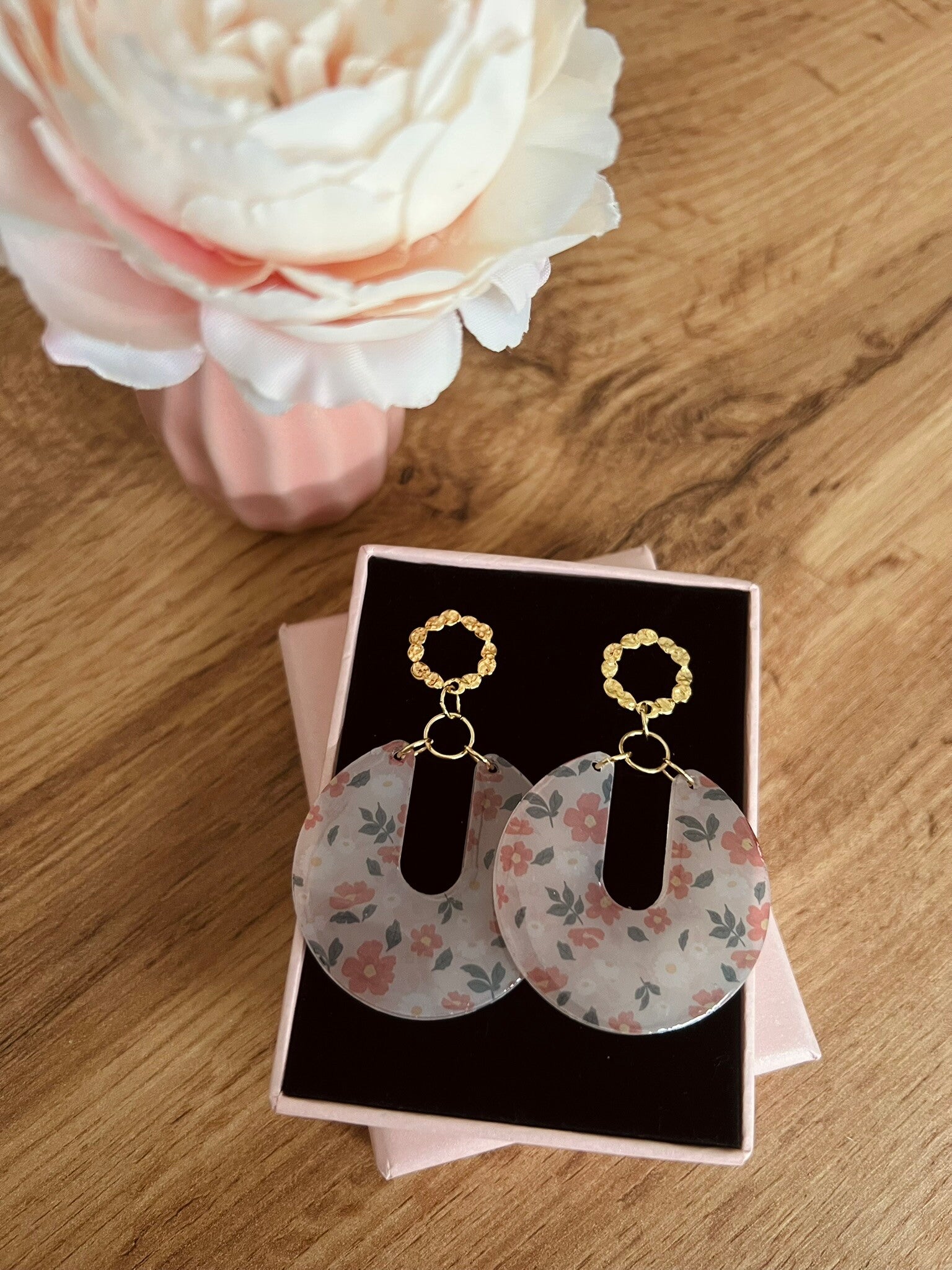 Boucles d'oreilles dorées Manuella