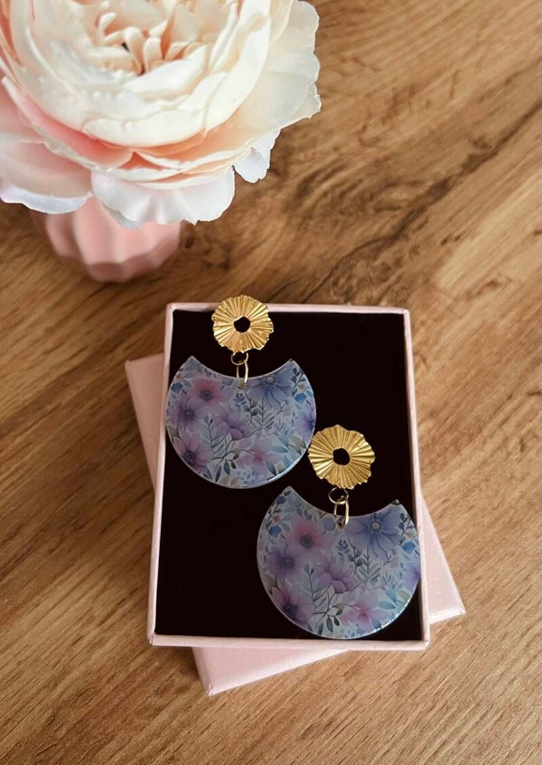 Boucles d'oreilles dorées Alice