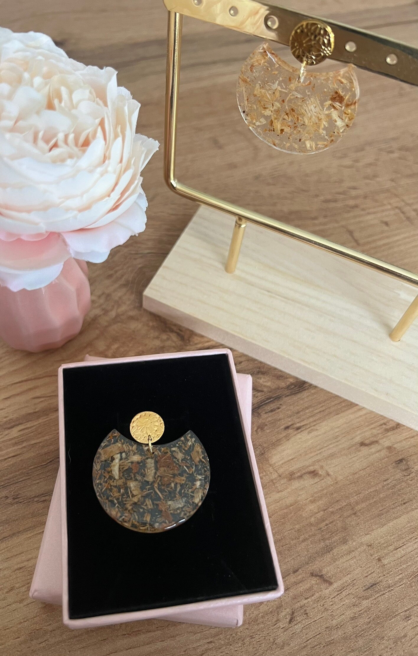 Boucles d'oreilles dorées Shana