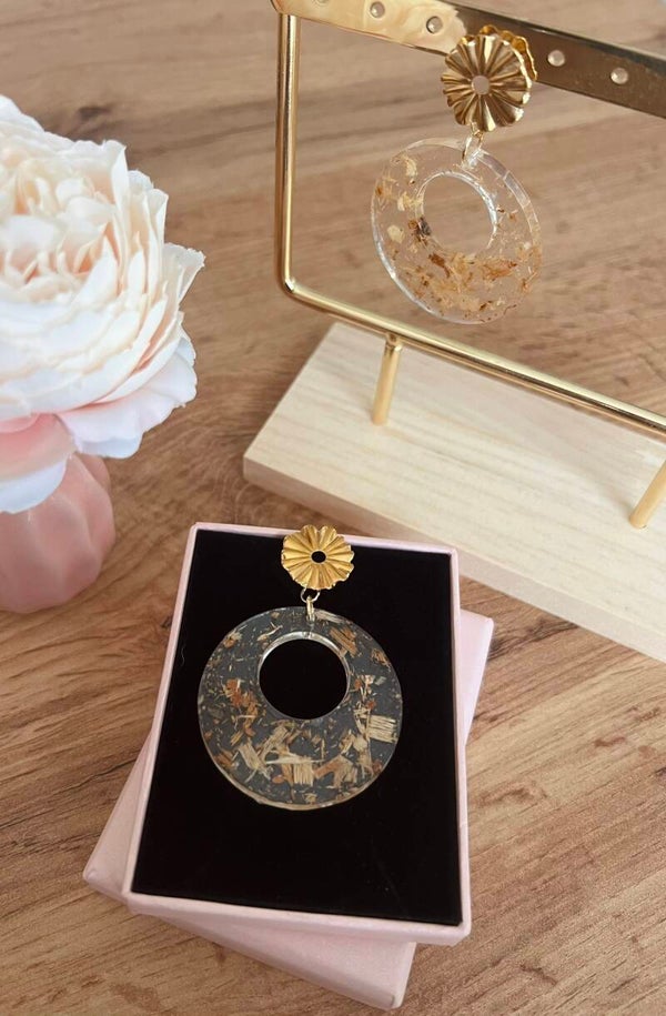 Boucles d'oreilles dorées Laurine