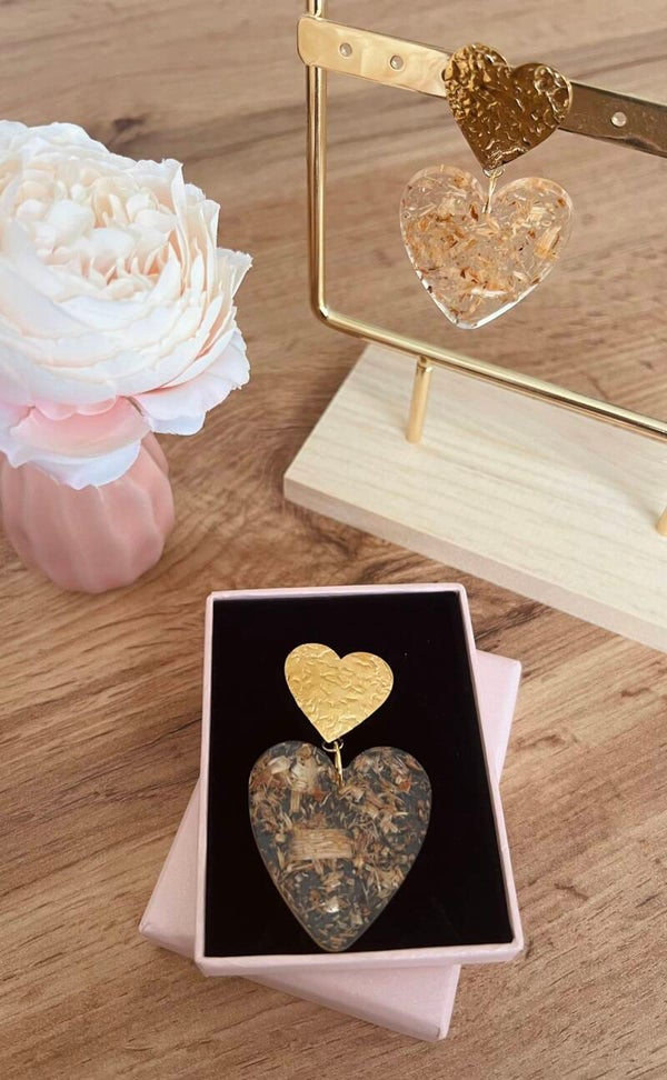 Boucles d'oreilles dorées Aline