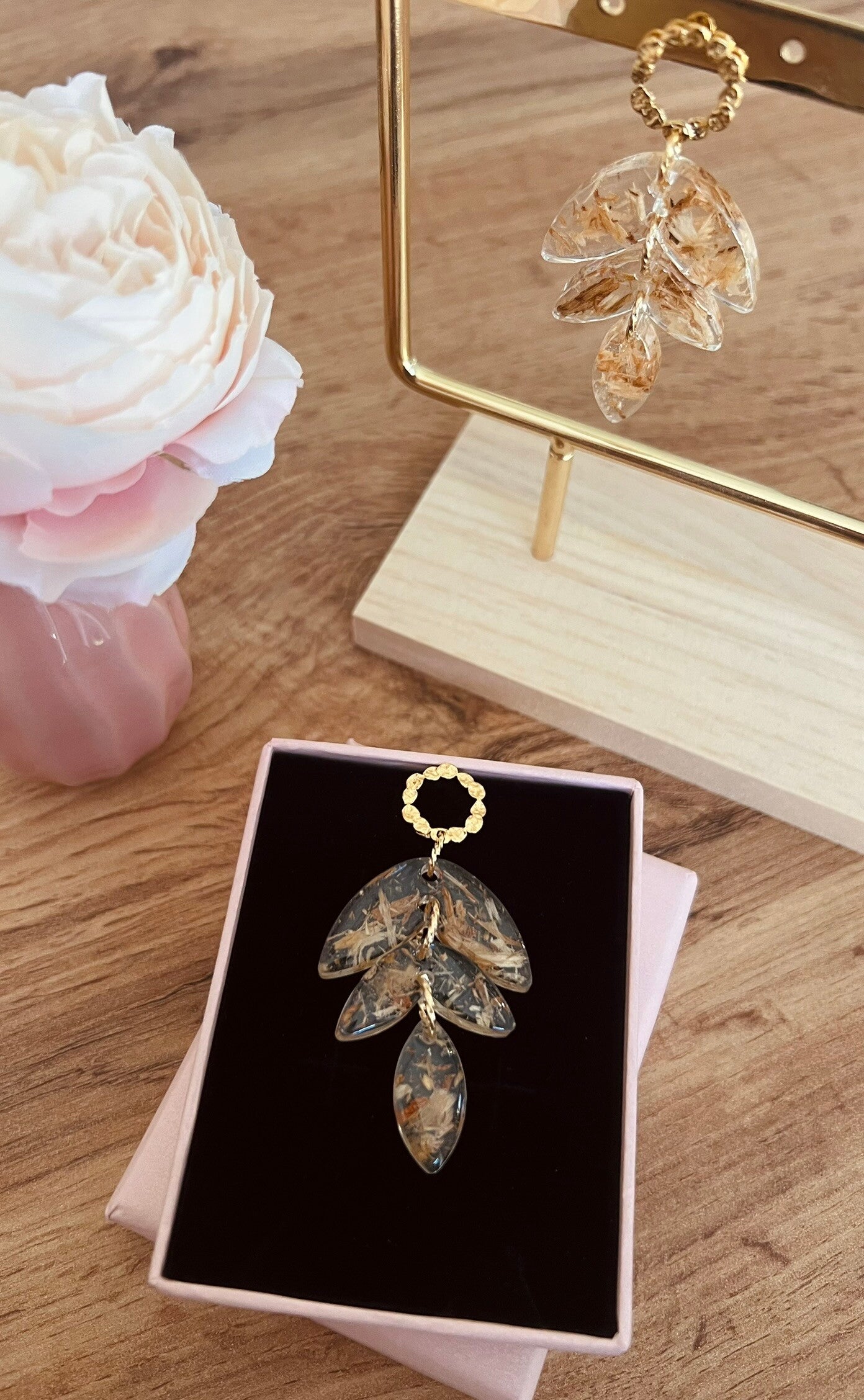 Boucles d'oreilles dorées Daniela