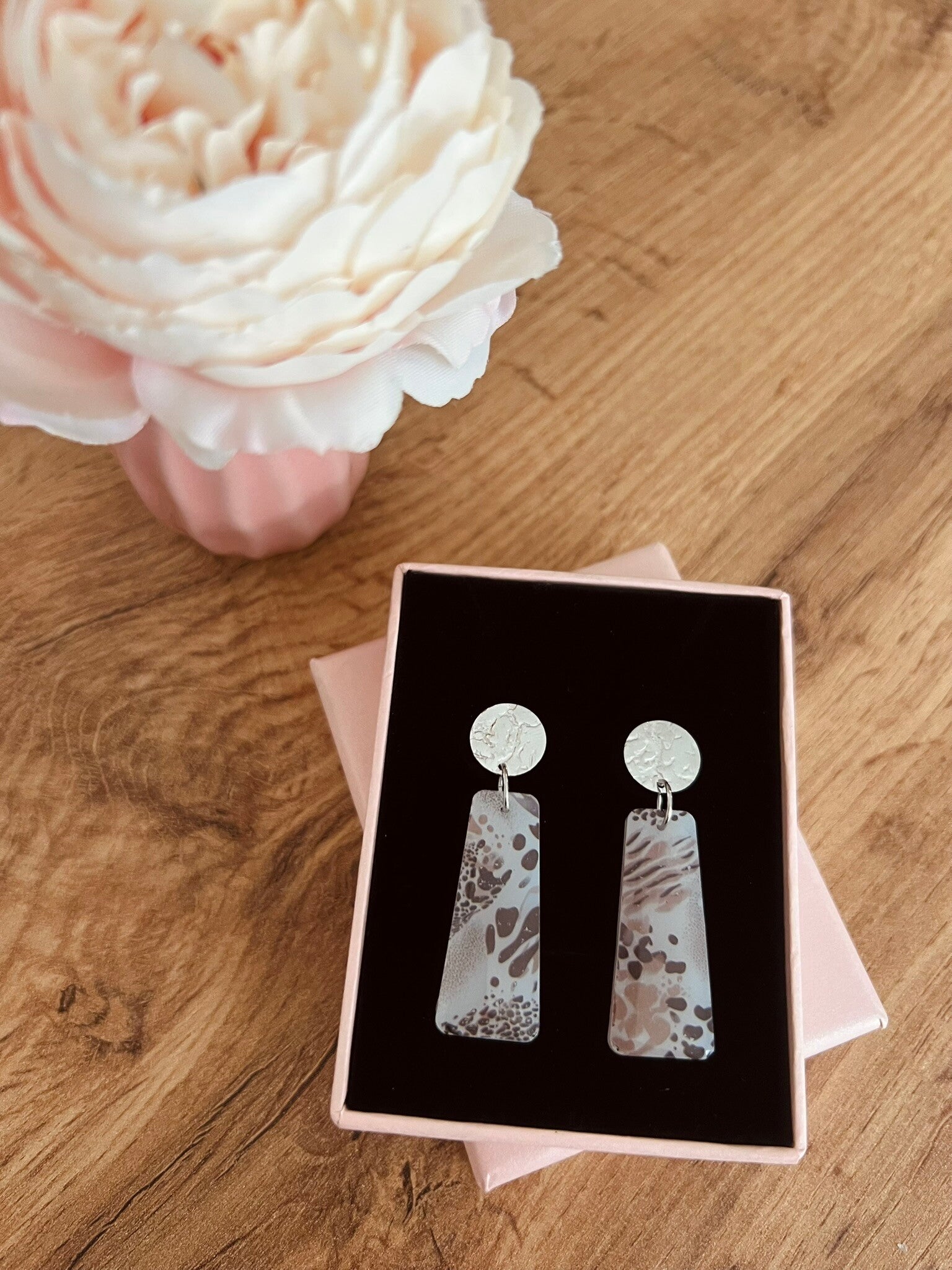 Boucles d'oreilles argentées Victoria