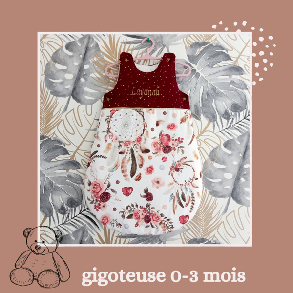 gigoteuse personnalisée 0-3  mois