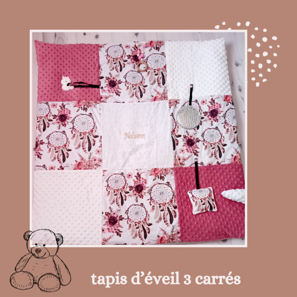 Tapis d eveil 3x3 carrés