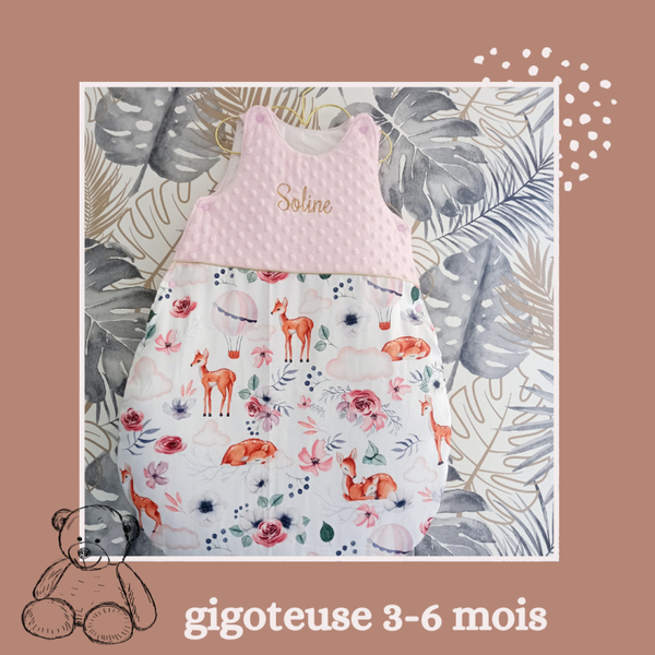 gigoteuse personnalisée 3-6 mois