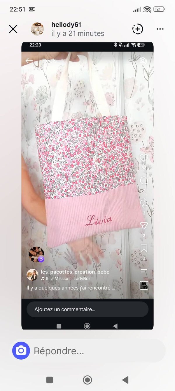 Commande Mélina et Marina