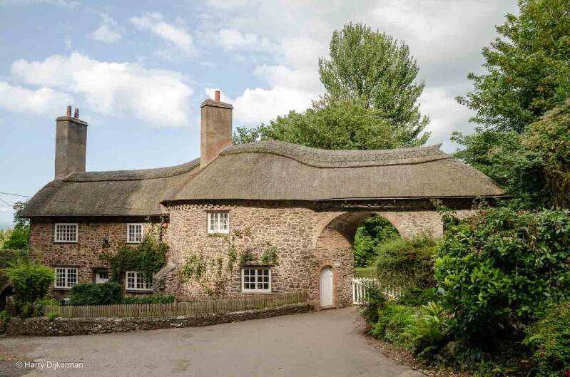 The Worthy Toll Road in Worthy Combe near Porlock Weir