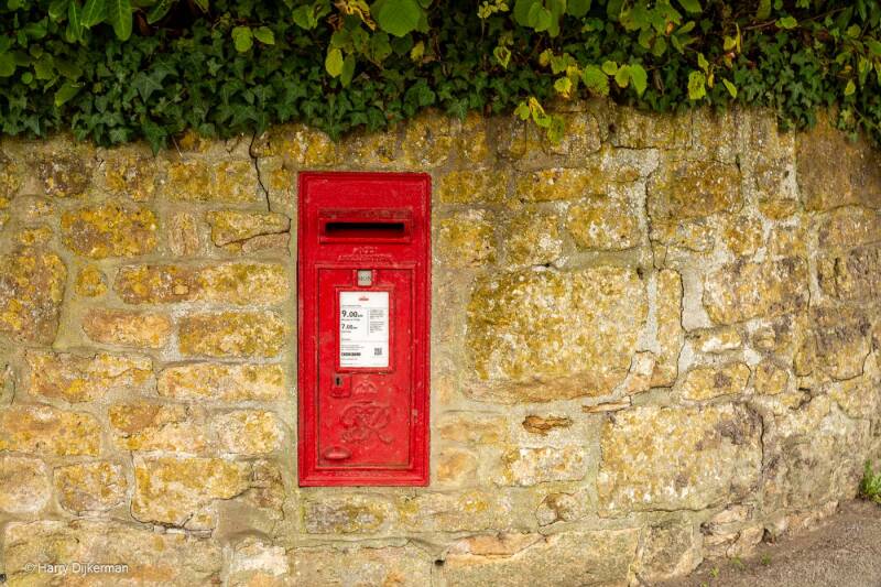King George VI wall mounted letterbox