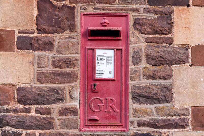King George V wall  mounted letterbox