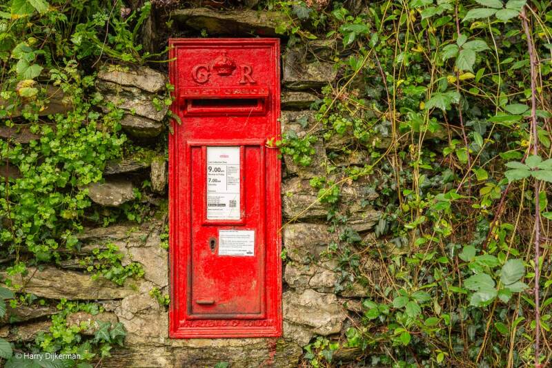 King George VI wall mounted letterbox