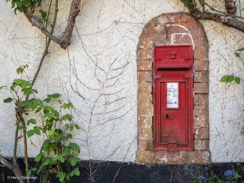 Queen Victoria wall mounted letterbox