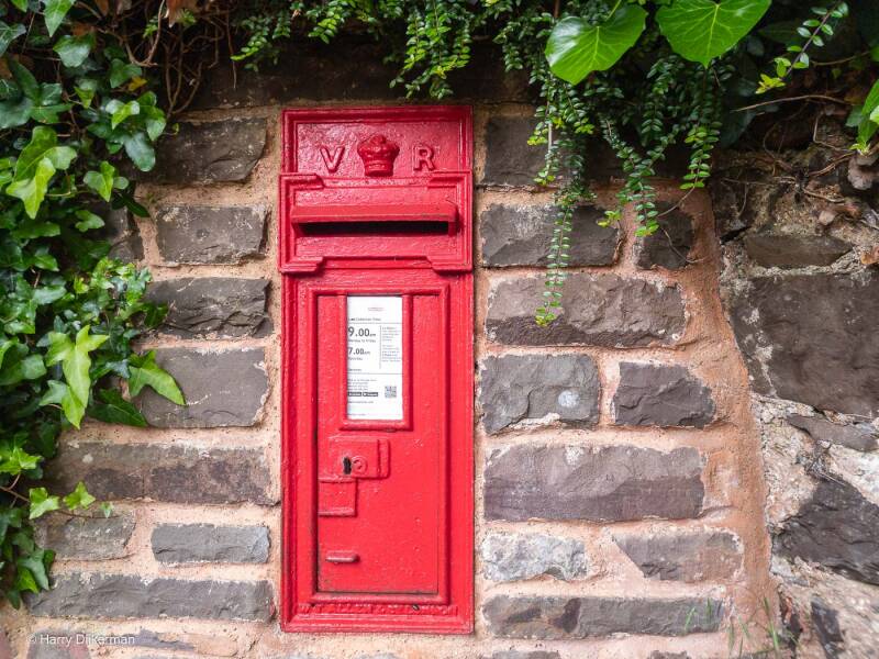 Queen Victoria wall mounted letterbox