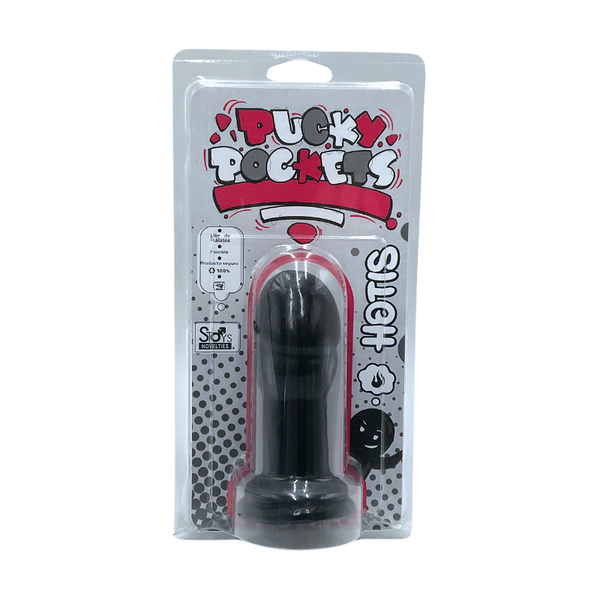 MINI DILDO SUAVE 4″ – PUCKY POCKETS – HOTIS – NEGRO