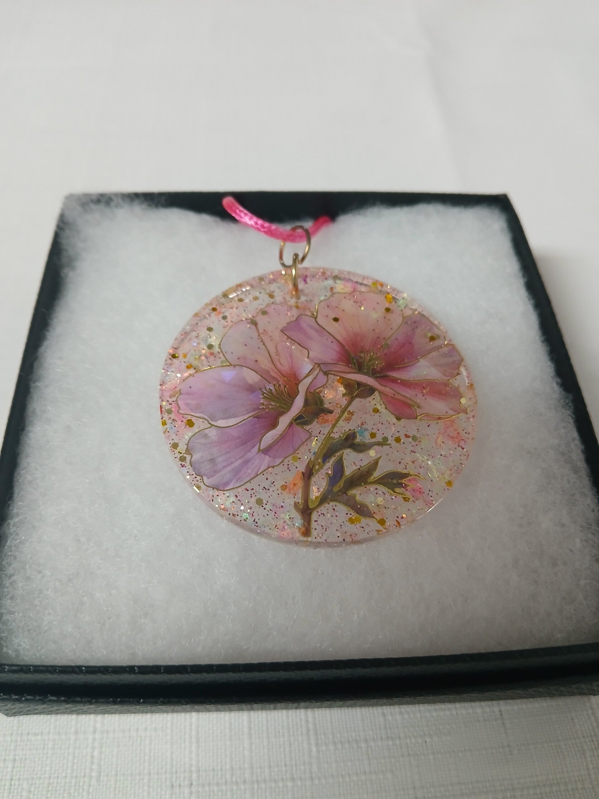Pink Flowers Necklace