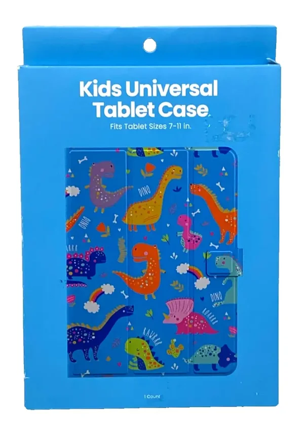 Kid's Dinosaur Tablet Case Fits 7-11 In Ages 6+ Magnetic Closing New In Box