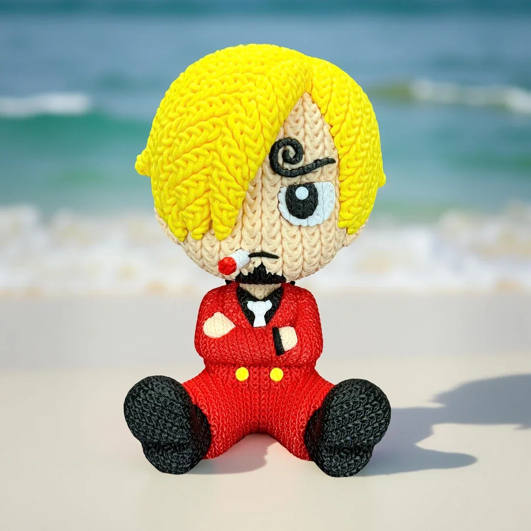 Figurine 3D PLA – "Sanji" – Effet Crochet