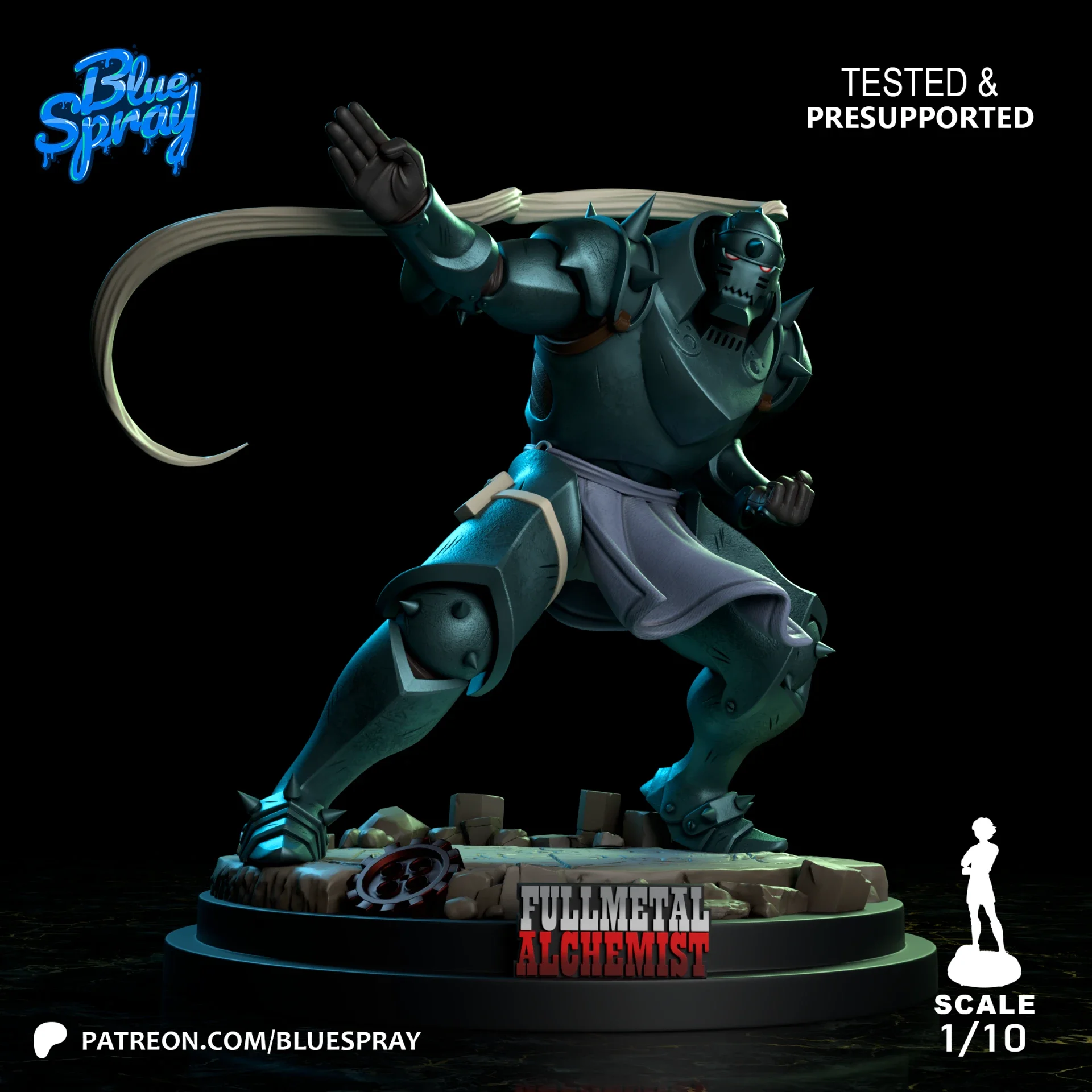 Figurine 3D Résine – "Alphonse Elric" (inspirée de Fullmetal Alchemist)